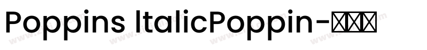 Poppins ltalicPoppin字体转换